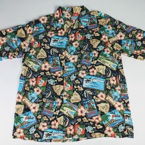 Joe Kealoha Mens Genuine Hawaiian Shirt Hula Surf